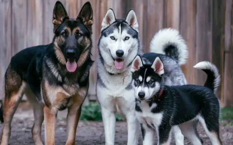 German Shepherd and Siberian Husky Mix