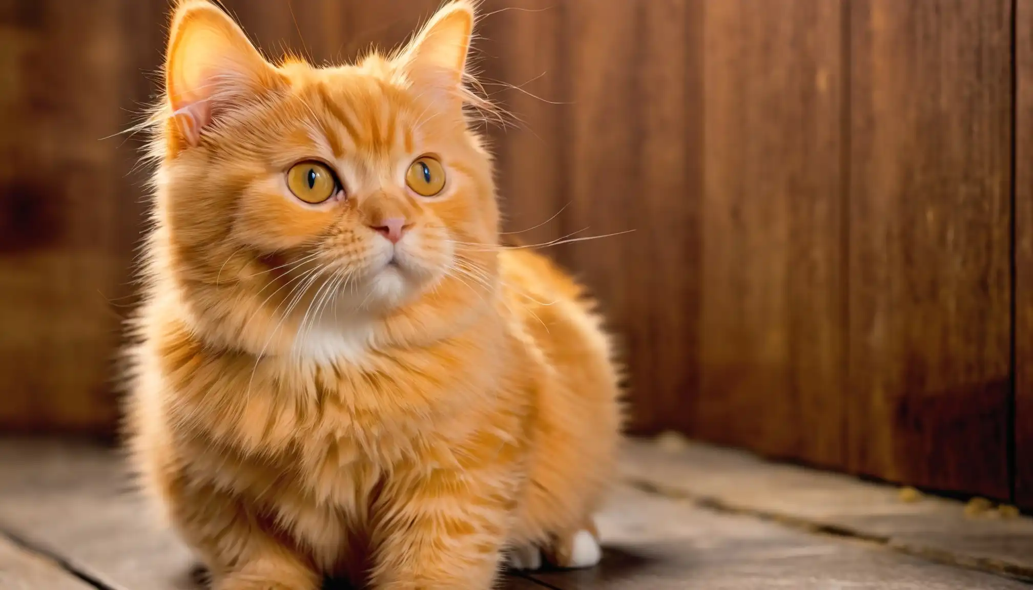 Orange Munchkin Cat