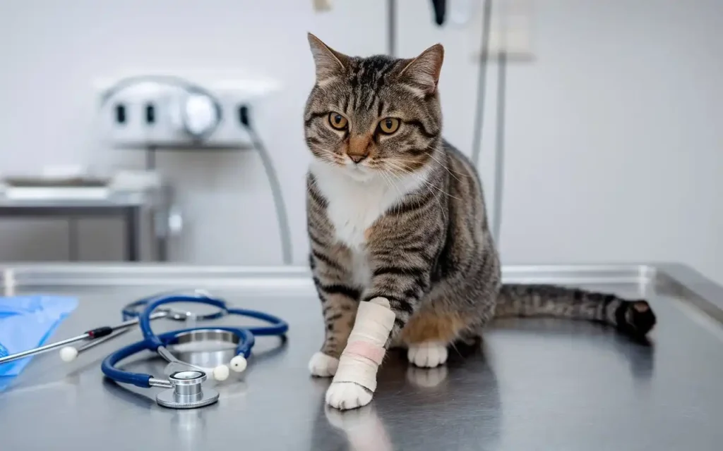 Cat wound care