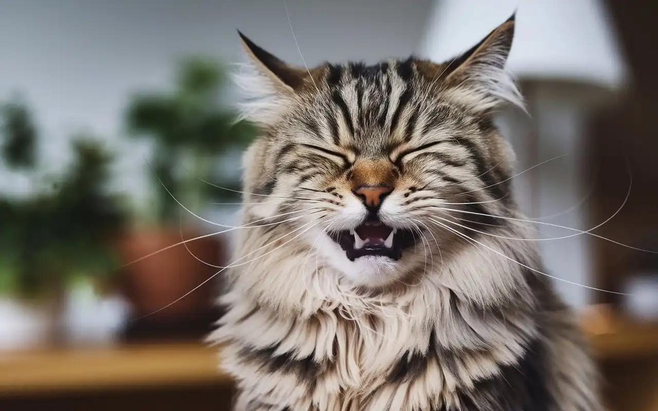 cat sneezing and watery eyes