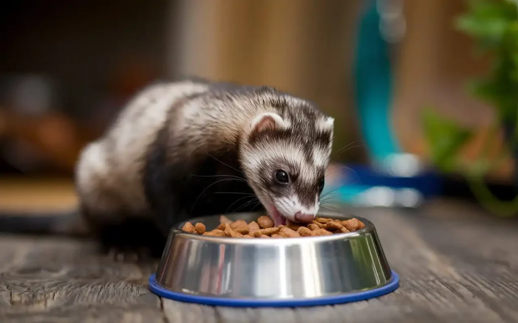 can ferrets eat dog food