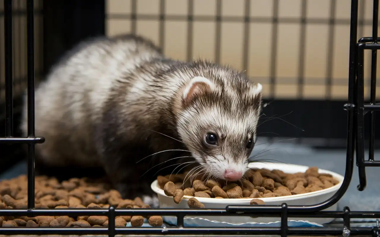 can ferrets eat dog food