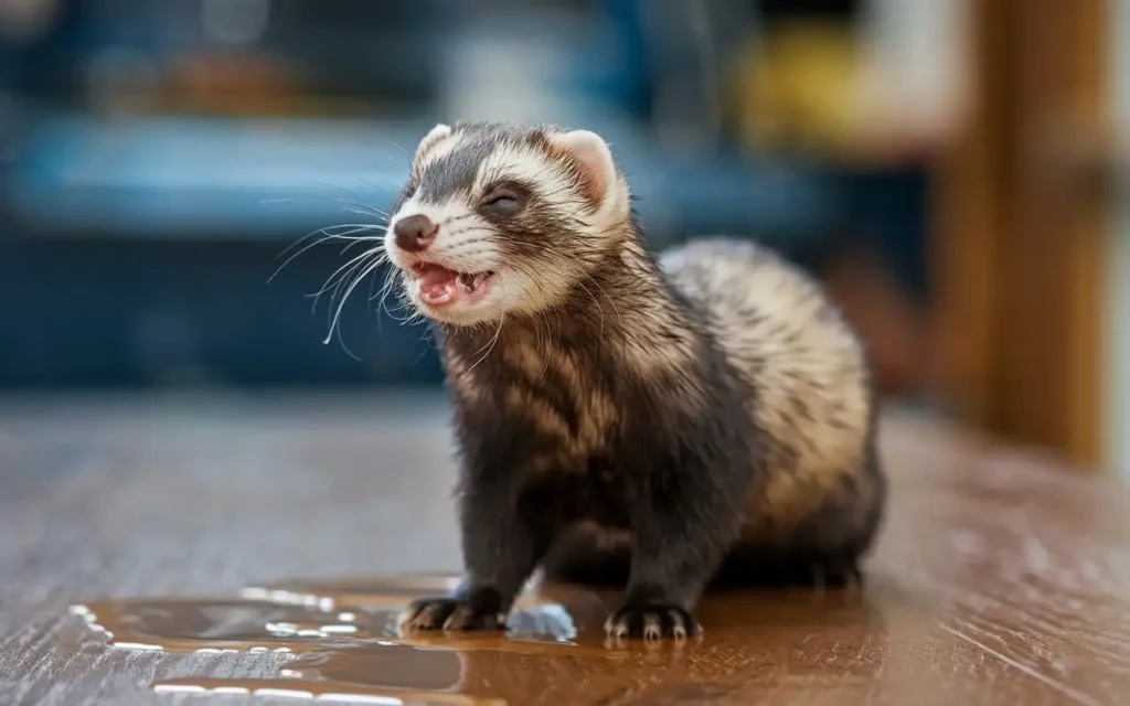 ferret vomiting