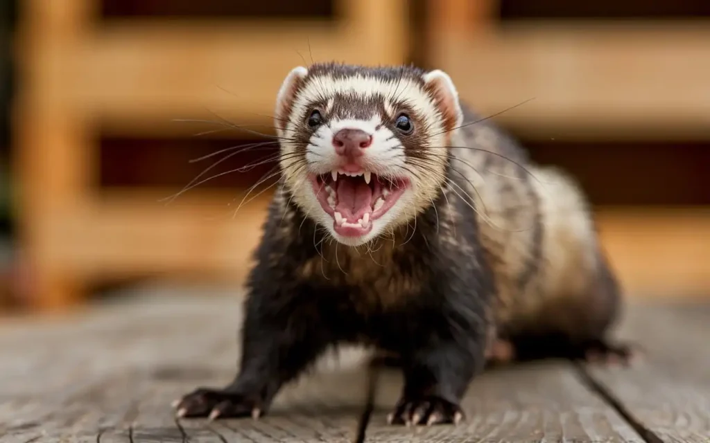 Are ferrets aggressive