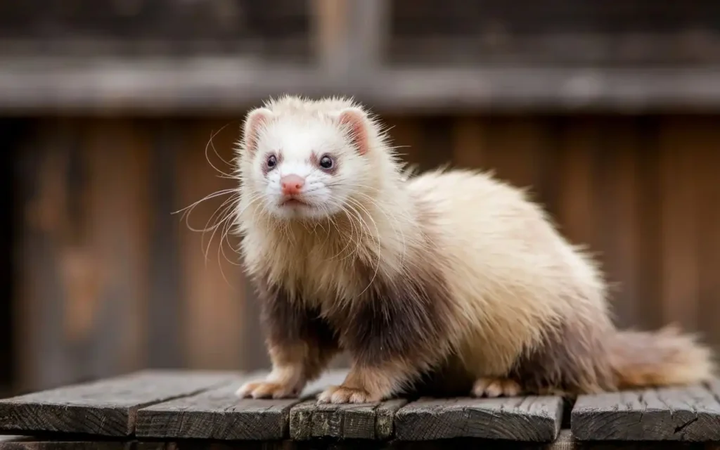 blonde ferret