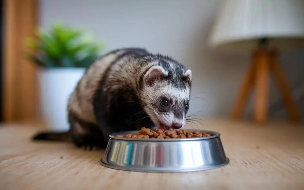 can ferrets eat dog food