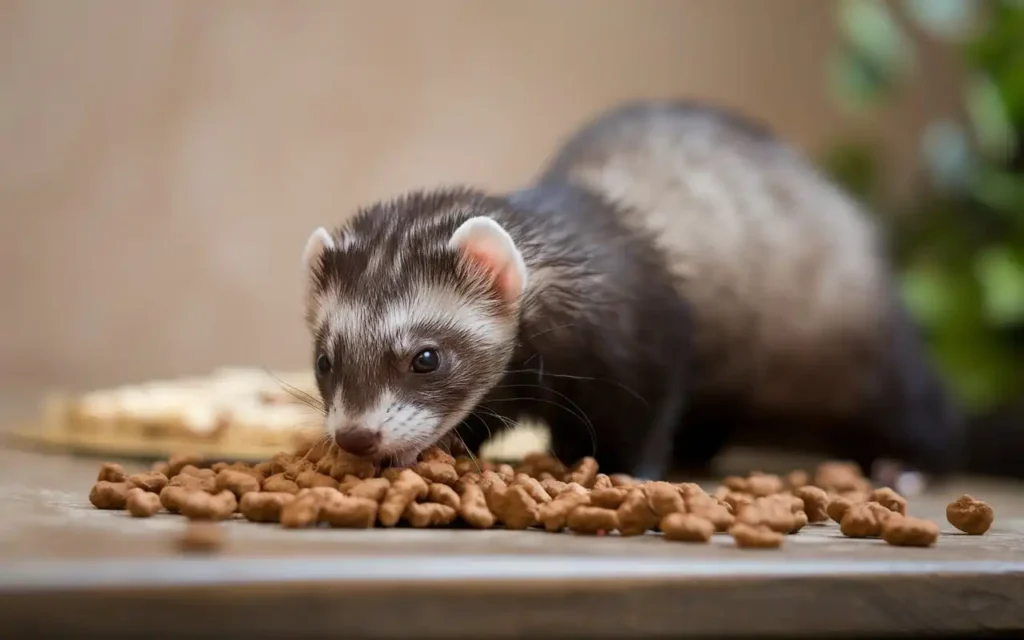 can ferrets eat dog food