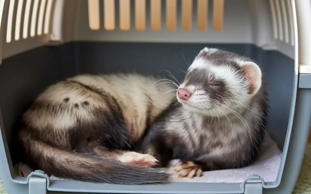 ferret vomiting