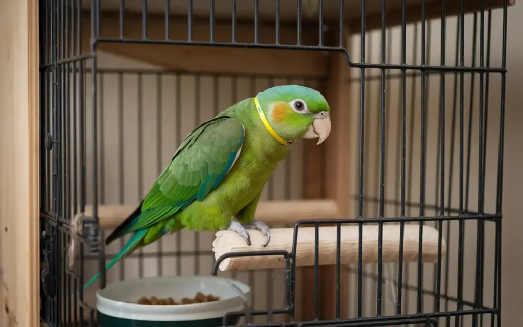 green parrot and nutrition