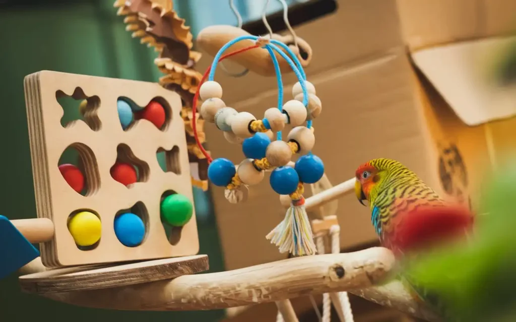 bird plucking feathers