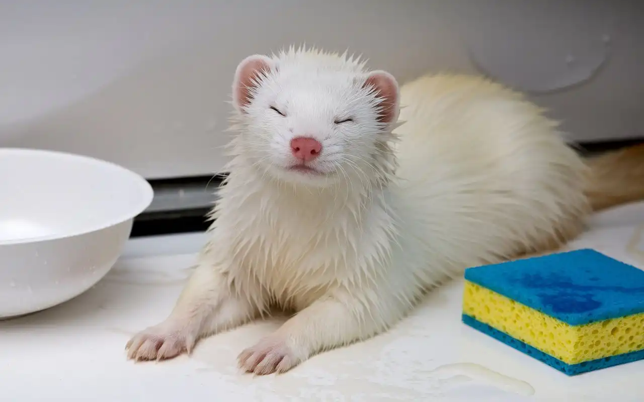 fleas on a ferret