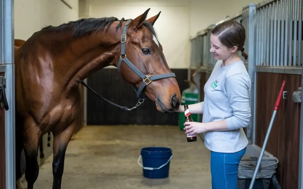 Can horses drink beer