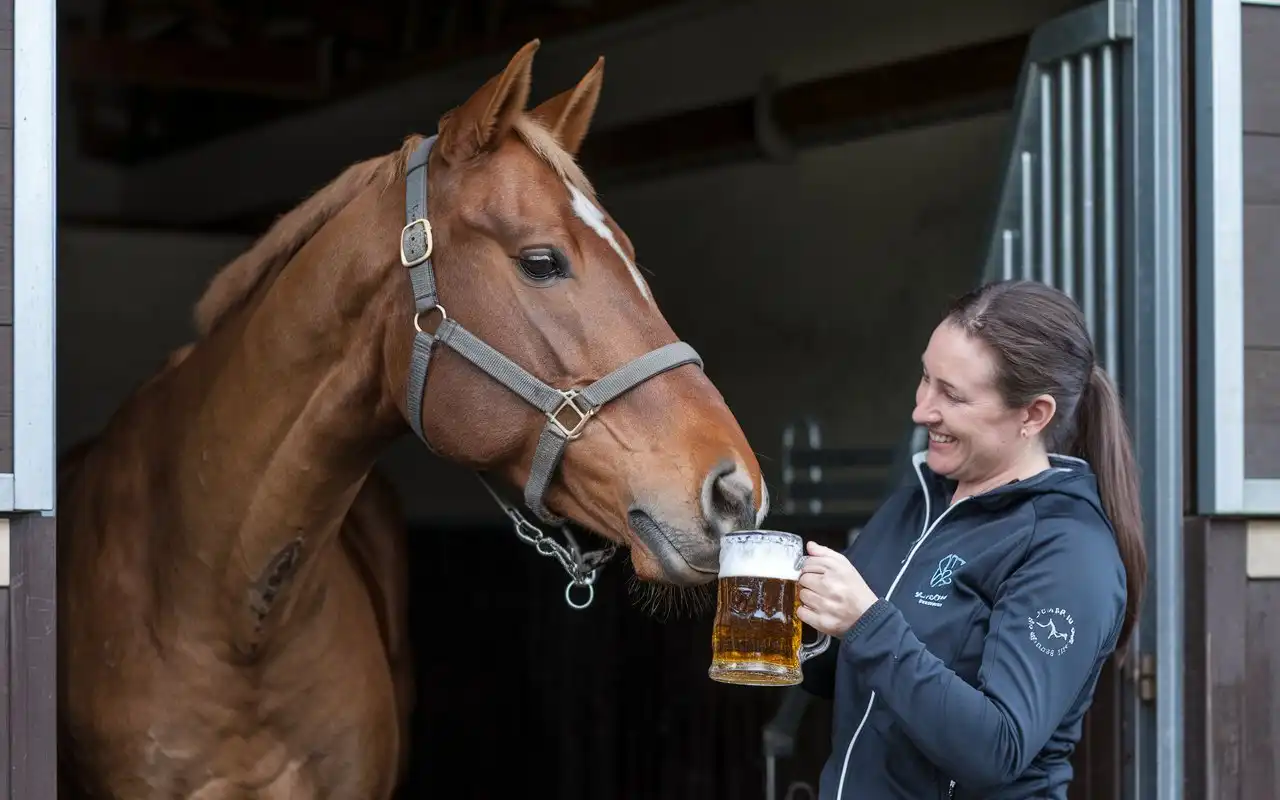 Can horses drink beer